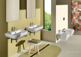 Catalano Comfort Раковина подвесная 65x48x18h см, 1 отв., с переливом, Cataglaze, цвет: белый глянц. 0720651001