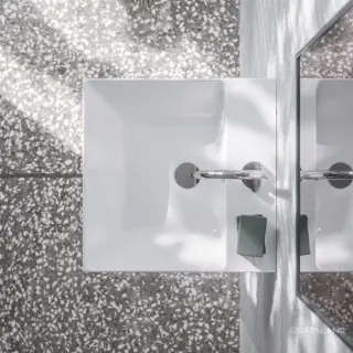 Catalano Comfort Раковина подвесная 50x50x17h см, с переливом, покр. Cataglaze, цвет: белый глянц. 0120500001