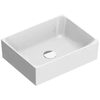 Catalano Zero Раковина чаша 45x35x13h см, без перелива, покрытие Cataglaze, цвет: белый глянцевый 0222450001