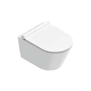 Catalano Zero Унитаз подвесной безободковый 35x50 см, смыв торнадо, Cataglaze, цвет: белый глянцевый 0111500001