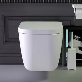 Knief Glam Унитаз подвесной безободковый 58х39хh37 см, цвет белый матовый 0600-084-01R