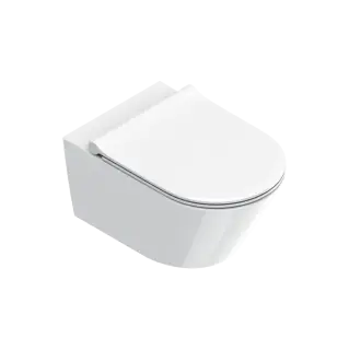Catalano Zero Унитаз подвесной безободковый 35x55 см, смыв торнадо, Cataglaze, цвет: белый глянцевый 0111550001