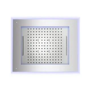 Bossini Frame Верхний душ 60х50 см, встраиваемый в потолок, 4 режима, хромотерапия, цвет: chrome HI0928.030