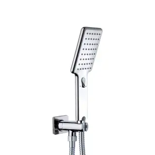 Bossini Agua Life Душевой гарнитур: душевая лейка 1 вид струи, держатель, шланг, цвет: chrome CB4007.030