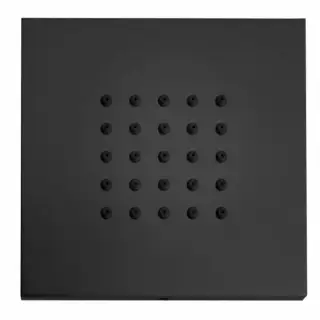 Bossini Cubic Flat Душевая форсунка настенная d10x4,2 см, цвет: mat black I00176.073