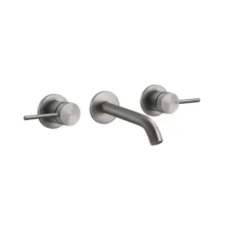 Gessi 316 Meccanica Встраиваемый смеситель для раковины на 3 отв., цвет: steel brushed 54292#239