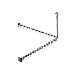Emco System2 Угловая штанга для душевой занавески 90 cм, цвет хром 3587 001 21