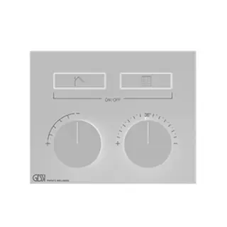 Gessi Hi-Fi Термостат для душа встраиваемый, 2 потребителя, запорный вентиль, цвет: chrome 63004#031