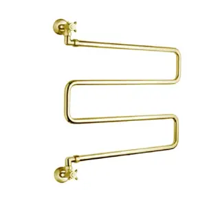 Margaroli Vento 400/SP Полотенцесушитель водяной для ГВС 60,8х66,5h (int 59) вертикальное, gold 400SPGO