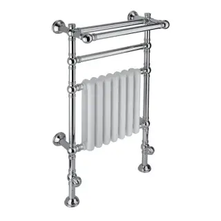 Margaroli Armonia 9-204 Полотенцесушитель водяной с полкой 62,5х97h (int 55) нижнее, цвет: chrome 9204CRN