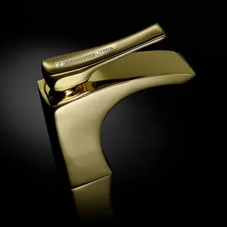 Maier Skip Diamond Смеситель для раковины, на 1 отв., цвет: золото 59 002O