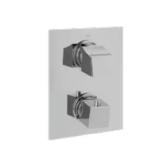 Maier Skip Смеситель термостат, для ванны/душа, с переключателем на 2 потока, цвет: хром 58 602CR