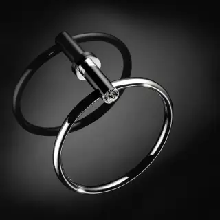 Maier Muse Diamond Полотенцедержатель-кольцо d20 см, подвесной, цвет: хром/ceralun crystal 12 002CCR