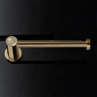 Maier Muse Diamond Держатель для туалетной бумаги открытый, подвесной, цвет: золото/ring crystal 12 011O