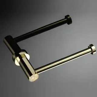 Maier Muse Diamond Держатель для туалетной бумаги, открытый, подвесной, цвет: золото/full crystal 12 011FO