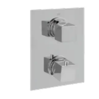 Maier Kuadrat Смеситель термостат, для ванны/душа, с переключателем на 3 потока, цвет: хром 48 603CR