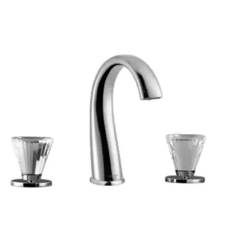 Maier Artick Cмеситель для раковины, на 3 отв., с донным клапаном, цвет: хром 72 075PCR
