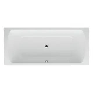 Laufen Pro Ванна стальная 180х80 см, выпуск по центру, цвет: белый 2.2795.0.000.040.1