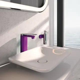 Jorger Plateau Смеситель для раковины, с декором, цвет: purple/хром 630.10.332.840