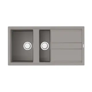 Omoikiri Kitagawa 100-2-GR Кухонная мойка Artceramic 100x51 см, цвет: leningrad grey 4993804