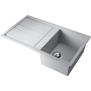 Omoikiri Kitagawa 86-WH Кухонная мойка Artceramic 86x51 см, цвет: белый 4993493