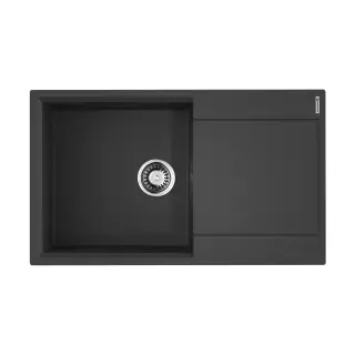 Omoikiri Daisen 86-BL Кухонная мойка Artgranit 86x50 см, цвет: черный 4993700