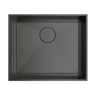 Omoikiri Kasen 53-26-INT-GM Кухонная мойка нерж. сталь 53x46 см, цвет: вороненая сталь 4993496