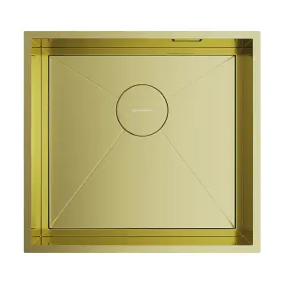 Omoikiri Kasen 48-26-INT-LG Кухонная мойка нерж. сталь 48x45 см, цвет: светлое золото 4997057