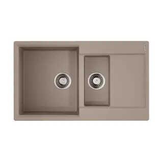 Omoikiri Daisen 86-2-SA Кухонная мойка Artgranit 86x51 см, цвет: бежевый 4993478