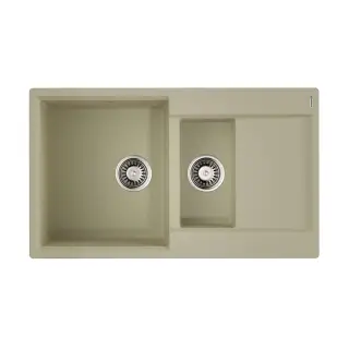Omoikiri Daisen 86-2-BE Кухонная мойка Artgranit 86x51 см, цвет: ваниль 4993471