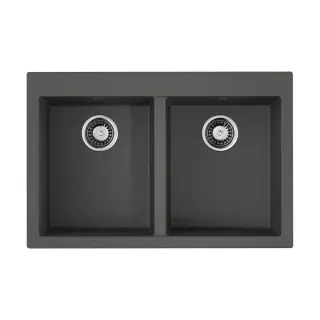 Omoikiri Bosen 80-2-PL Кухонная мойка Tetogranit 80x53 см, цвет: платина 4993843