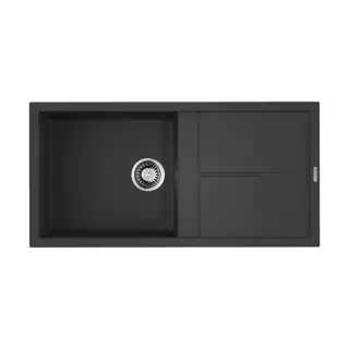 Omoikiri Sumi 100-BL Кухонная мойка Tetogranit 100x50 см, цвет: черный 4993654