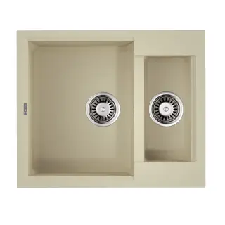 Omoikiri Sakaime 60-2-BE Кухонная мойка Tetogranit 60x50 см, цвет: ваниль 4993909