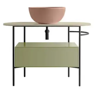 Globo Bob Столешница для консоли 110х50 см, с отверстием под раковину в центре, цвет: edora OP002BED