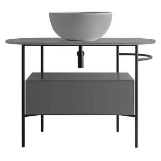 Globo Bob Столешница для консоли 110х50 см, с отверстием под раковину в центре, цвет: bromo OP002BBR