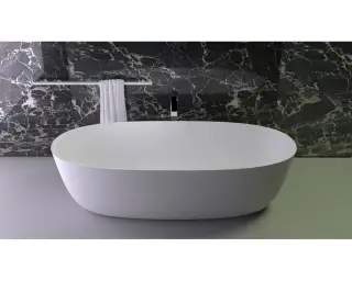 Knief Prime Ванна из K-Stone отдельностоящая 180х85xh50 cм, цвет: белый матовый 0600-011-01