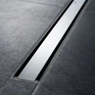 Geberit CleanLine Решетка трапа 90 см, нержавейющая сталь/ черный 154.450.KS.1