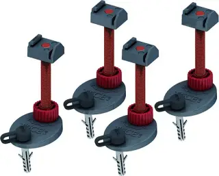 Tece Drainline Комплект опор для сифона, диапазон регулировки, 9,4-14,2 см, 4 опоры 660003