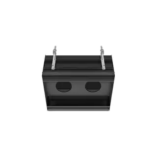 Gessi Binario Профиль линейный 46 cм, для 2 модулей, установка Easy-Fix, цвет: matte black 61123#299
