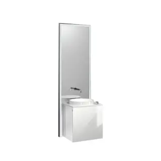 Emco Touch 450 slim Комплект мебели с дверцей левый, цвет chr/optiwhite 9552 278 01