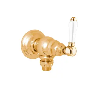 Nicolazzi Petit Mont Blanc Запорный вентиль для стир. маш. 3/4, внутр. часть, цвет: золото 1447GB78