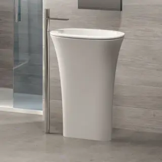 Cielo Amedeo Ovale Пьедестал для раковины, 65х45хh87,5 см, цвет: глянц. белый AMCOLO