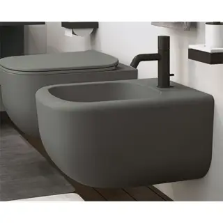 Cielo Era Биде подвесное 36,5x53xh30 см, с 1 отв. под смеситель, цвет: Basalto ERBSBA