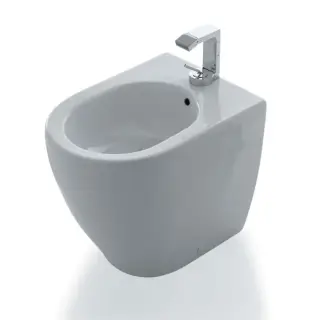 Cielo Smile Mini Биде напольное 34х48хh42 см, 1 отв, цвет: глянцевый белый SMBIDR