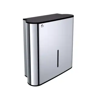 Emco System2 Диспенсер для бумажных полотенец, цвет: черный/хром 3549 001 00