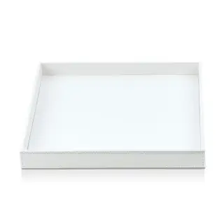 Decor Walther Brownie Tab Q Лоток универсальный 28x28 см, цвет белая кожа 0932450