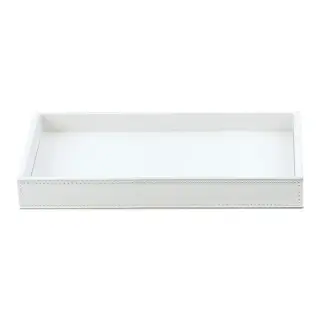 Decor Walther Brownie Tab L Лоток универсальный 28x16 см, цвет белая кожа 0930150