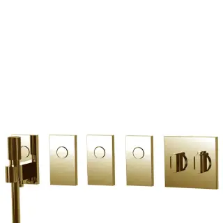 Fima Carlo Frattini Switch Смеситель для душа, на 4 положен, ручной душ, цвет золото F5948OR