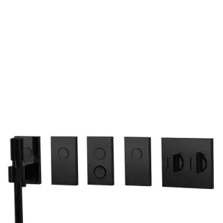 Fima Carlo Frattini Switch Смеситель для душа, на 4 полож, форсунка, цвет черн мат F5949NS