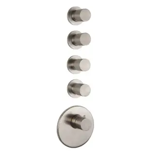 Fima Carlo Frattini Spillo Steel Смеситель для душа, 4 запорных вентиля, цвет нержавейка F3083X4INOX